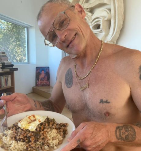 Loesha Zeviar ex-husband Flea still has her name tattooed on his chest